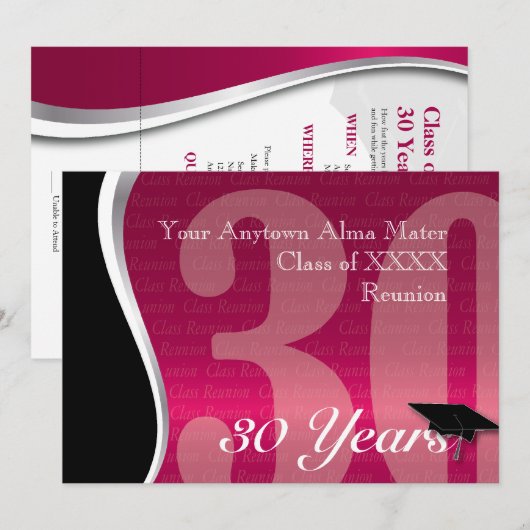  30-jarige vakbond kaart (Voorkant / Achterkant)