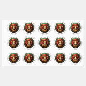 30 Kerstcadeau Aangepaste Naam Label (Vel)