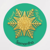 30 Kerstcadeau Aangepaste Naam Label Labels (Design 1)