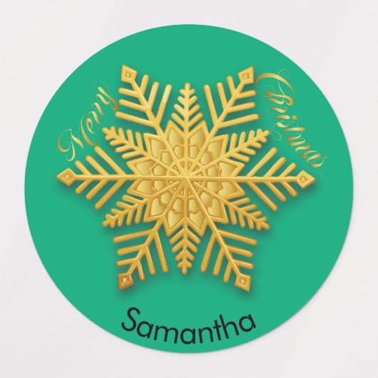 30 Kerstcadeau Aangepaste Naam Label Labels (Design 1)