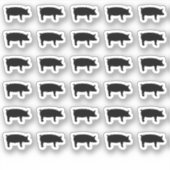 30 Keuzeopties voor varkensgerechten Sticker (Voorkant)