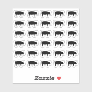 30 Keuzeopties voor varkensgerechten Sticker