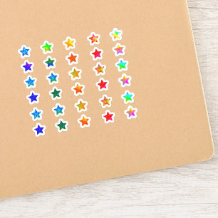 +30 Kleurrijke Holografische Kleine Ster Sticker