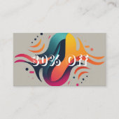 30% korting op uw aankopen! (Voorkant)