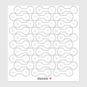 30 Labels met een aangepaste blokkeerprijs, tien p (Vel)