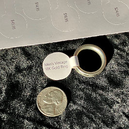 30 Labels met een aangepaste blokkeerprijs, tien p