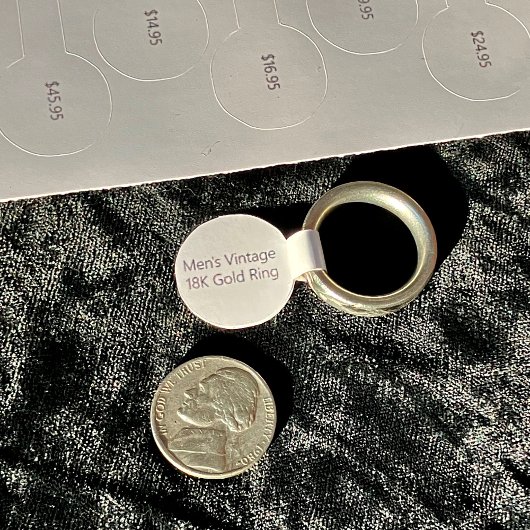 30 Labels met een aangepaste blokkeerprijs, tien p