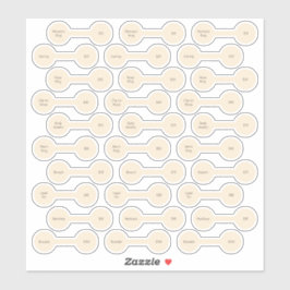 30 Labels met ronde juweliers Goud, aangepast snij