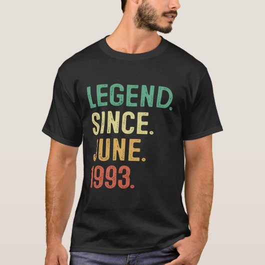 30 Legende sinds juni 1993 T-shirt (Voorkant)