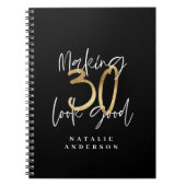 30 lijken een goede viering van de verjaardag van  notitieboek (Voorkant)