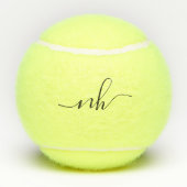 30 Love Birthday Custom Monogrammed Tennis Balls Tennisballen (Achterkant)