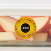 30 Luxe Zakelijke Logo, Gouden Waterdichte Sticker (Aangebracht)