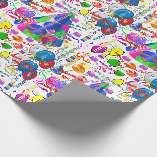 30 mei, cadeaupapier voor cadeautjes (Hoek)