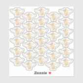 30 Metallic Gold Honeybees in reliëfstijl Sticker (Vel)