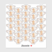 30 Metallic gouden bruine honingbijen in reliëfsti Sticker (Vel)