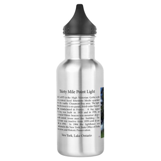 30 Mile Point Lighthouse waterfles (Links)