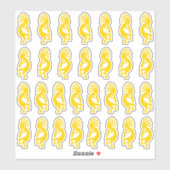 30 Modern Gold Kokopelli Shapes Sticker (Vel)