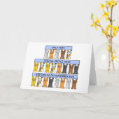 30 november jl. Cartoon Katten Kaart (Gele Bloem)