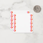 30 Oranje rode bloemen Notitiekaartje (Voorkant / Achterkant in situ)