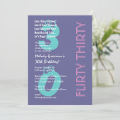 30 Paarse roze roze roze dag moderne Kaart