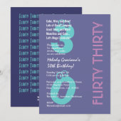 30 Paarse roze roze roze dag moderne Kaart