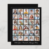 30 Photo Collage Voeg een wenspapier blad toe (Voorkant / Achterkant)