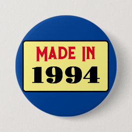 30 pin badge 30e verjaardag 1994 ronde button 7,6 cm