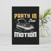 30.Pontoon boot Gifts for a Boat Fan Save The Date (Staand voorkant)