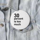 30 procent is te veel ronde button 4,0 cm (In situ)