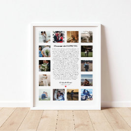 30 redenen waarom ik van je hou Cadeau voor vrouw, Poster