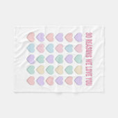 30 redenen waarom we van je houden - 30th fleece deken (Voorkant (Horizontaal))