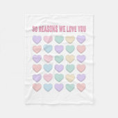 30 redenen waarom we van je houden - 30th fleece deken (Voorkant)