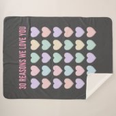 30 redenen waarom we van je houden - 30th sherpa deken (Voorkant (horizontaal))