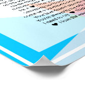 30 redenen waarom we van je houden geometrische re poster (Hoek)