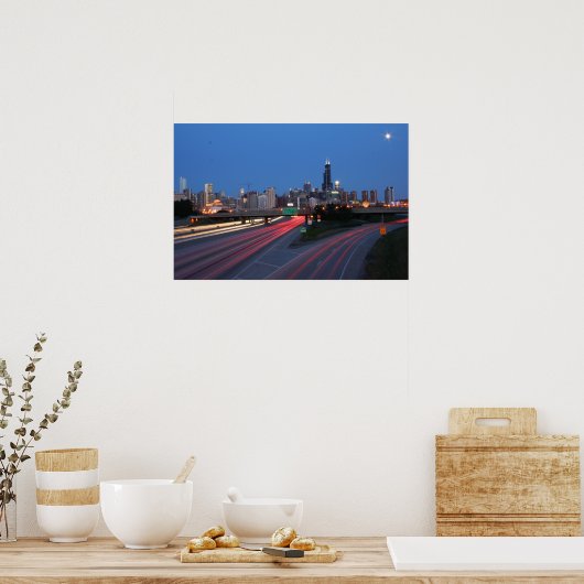 30 seconden schot - Chicago Poster (Keuken)