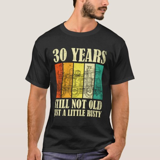 30 Spoorweg Stoomtrein T-shirt (Voorkant)