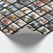 30 Square Photo Collage Cadeaupapier (Hoek)