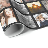 30 Square Photo Collage Cadeaupapier (Rol Hoek)