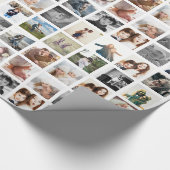 30 Square Photo Collage Cadeaupapier (Hoek)