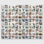 30 Square Photo Collage Cadeaupapier (Vlak)