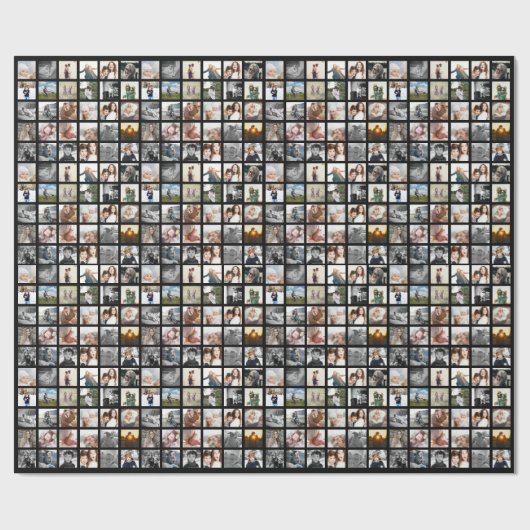 30 Square Photo Collage Cadeaupapier (Vlak)
