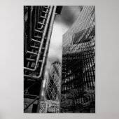 30 St Mary Ax The Gherkin Lloyds and Willis Poster (Voorkant)