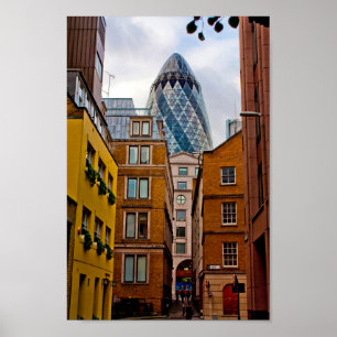 30 St Mary Axe The Gherkin Londen Verenigd Koninkr Poster
