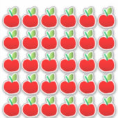 30 Stickers van rode appels (Voorkant)