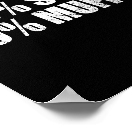 30% Stud 70% Muffin Funny Father's Day Valentines Poster (Hoek)