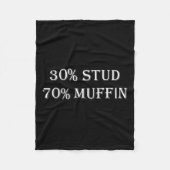 30% Stud 70% Muffin Funny Valentijn Gezegden Fleece Deken (Voorkant)