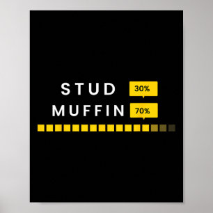 30 Stud 70 Muffin Gezegde Vaderdag Mannen Vrouwen  Poster