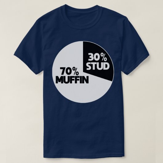 30 STUD 70 MUFFIN T-SHIRT (Design voorkant)