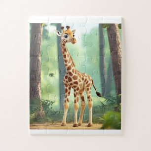30 stuk Kinder Giraffe puzzel