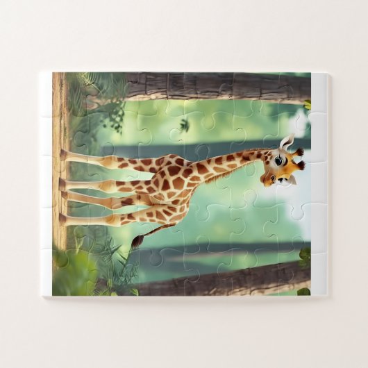 30 stuk Kinder Giraffe puzzel Legpuzzel (Horizontaal)